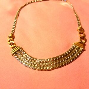 Vintage Gold and silver plated choker